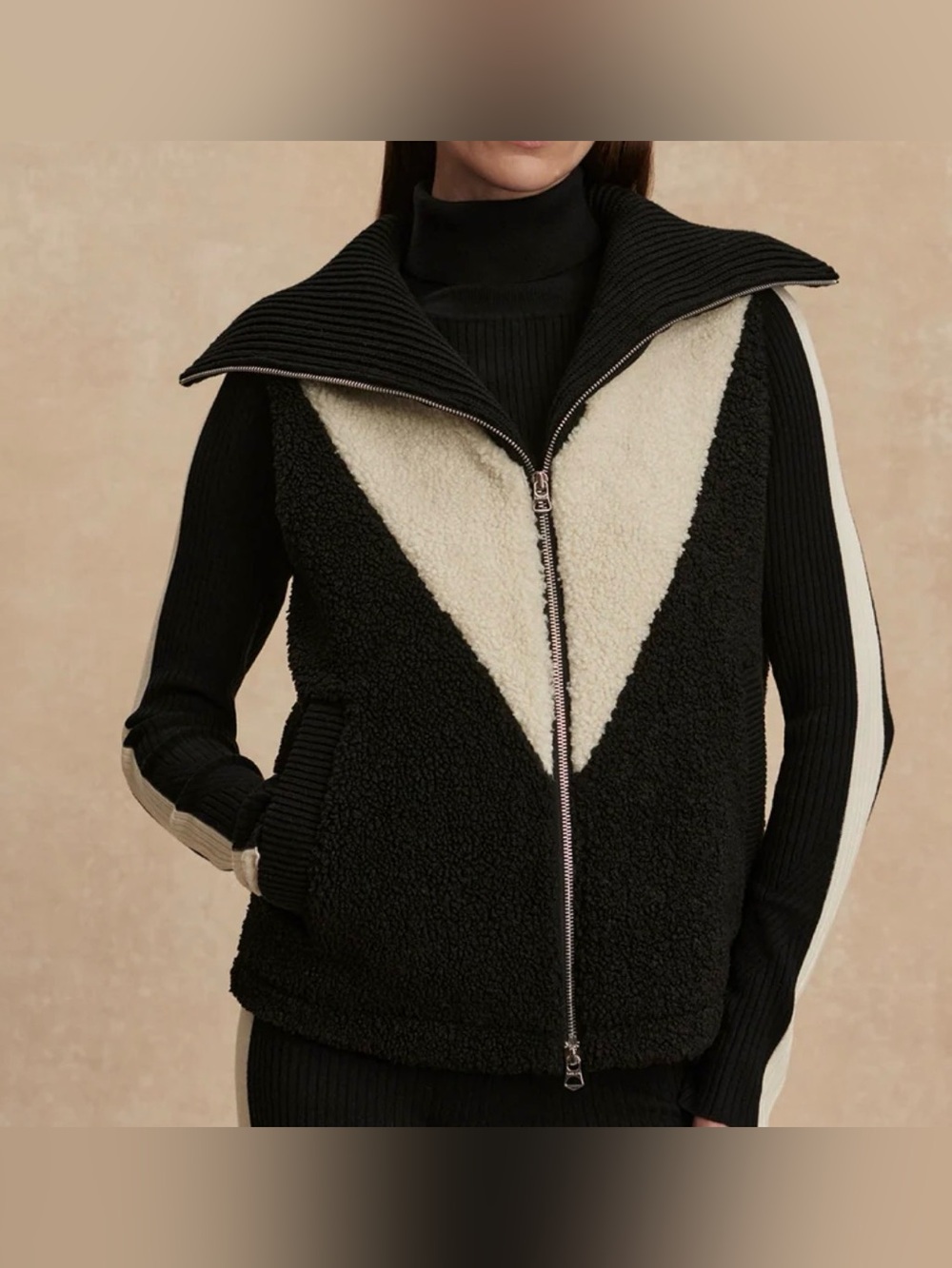 Varley Caspian High Pile Fleece Vest —L
